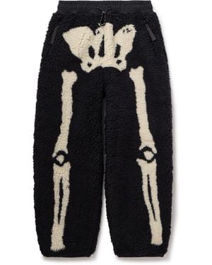Kapital Fleece-Jacquard Sweatpants - Black