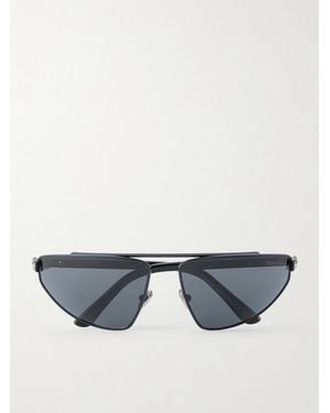 Tom Ford Parker-02 Aviator-Frame Metal Sunglasses - Grey