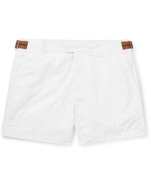 ZEGNA Rio Straight-leg Mid-length Swim Shorts - White