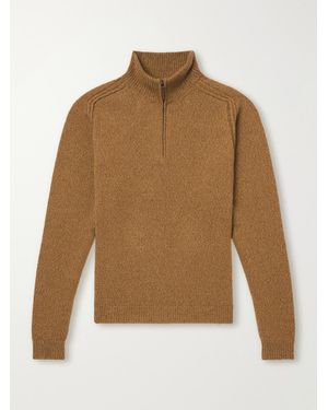 Sease Cashmere Half-Zip Jumper - Natural