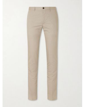 Slowear Tapered Woven Suit Trousers - Natural