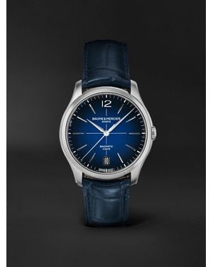 Baume & Mercier Clifton Automatic 39Mm Stainless Steel And Alligator Watch, Ref. No. 10771 - Nero