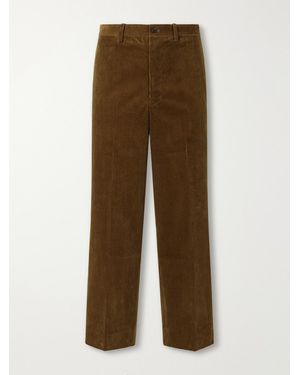 Visvim Broader Straight-Leg Cotton-Corduroy Pants - Natural