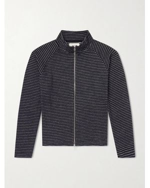 mfpen Leisure Organic Cotton Zip-Up Sweater - Blau