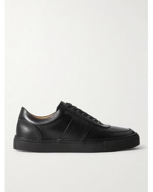 MR P. Larry Leather Trainers - Black