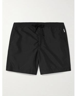 Orlebar Brown Shorts Da Mare Medi A Gamba Dritta - Nero