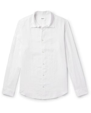 NN07 Enzo 5708 Linen Shirt - White
