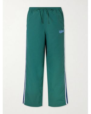 Aimé Leon Dore Logo-Embroidered Shell Track Pants - Green