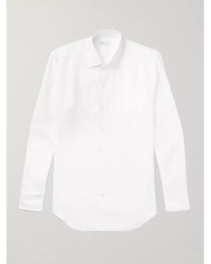 Loro Piana André Slub Linen Shirt - White