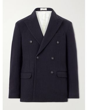 Massimo Alba Brando Cashmere Coat - Blue