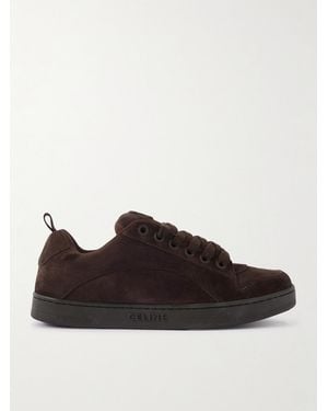 Celine Huntington Suede And Mesh Sneakers - Nero