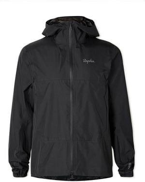 Rapha Explore Logo-print Gore-tex Hooded Cycling Jacket - Black