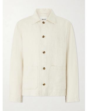 NN07 Morgan 1454 Linen Blouson Jacket - Natural