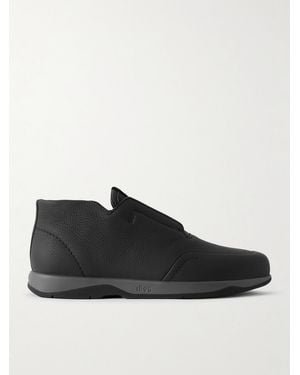 Berluti Échappée Leather Slip-On Desert Boots - Black