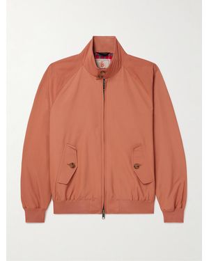 Baracuta G9 Cotton-Blend Harrington Jacket - Orange