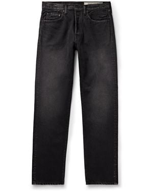 Kapital Slim-Fit Straight-Leg Stone-Washed Jeans - Black