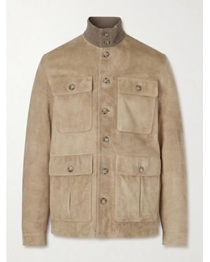 Valstar Brera Padded Suede Field Jacket - Neutro