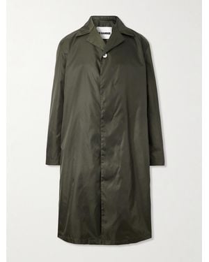 Jil Sander Tech-twill Trench Coat - Green