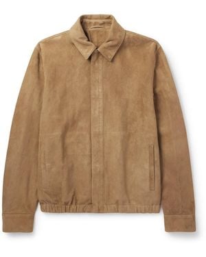 Valstar Roy Suede Blouson Jacket - Natural