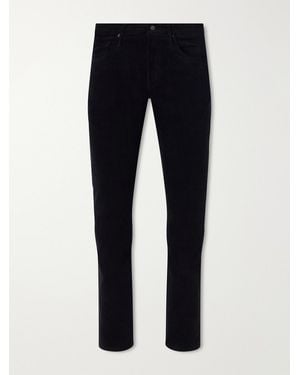 Tom Ford Slim-Fit Cotton-Blend Corduroy Pants - Blue