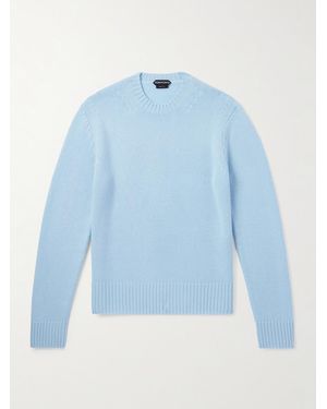 Tom Ford Slim-Fit Cashmere Sweater - Blue