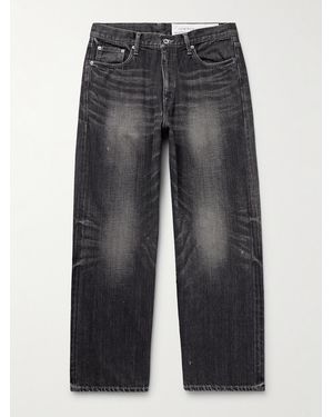 Neighborhood Straight-Leg Selvedge Jeans - Grey