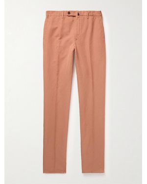 Slowear Venezia 1951 Slim-Fit Garment-Dyed Chinolino Trousers - Orange