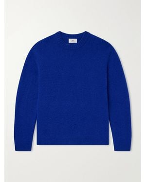 MR P. Brushed-Cashmere Sweater - Blue