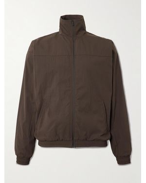 District Vision Nylon Track Jacket - Brown