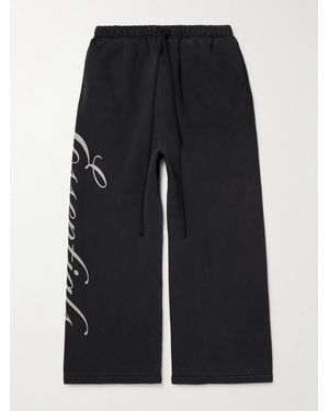 Fear Of God Logo-Print Cotton-Jersey Joggers - Black