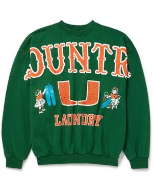 Kapital Printed Cotton-Jersey Sweatshirt - Green