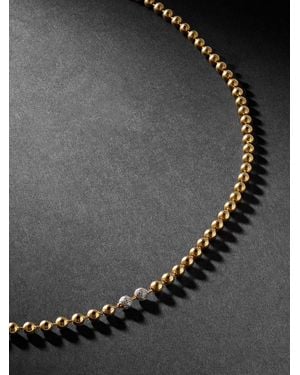 Greg Yuna Umlaut 14-Karat Diamond Necklace - Black