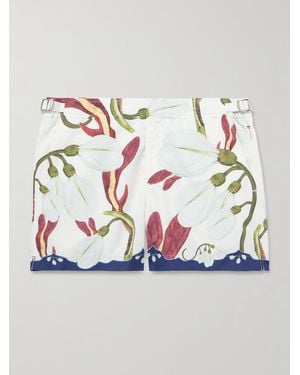 Orlebar Brown Shorts Da Mare Corti A Gamba Dritta - Metallizzato