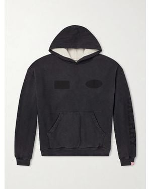 CHERRY LA Sun Faded Thermal Cotton-fleece Hoodie - Blue