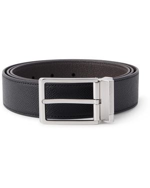 dunhill 35Mm Full-Grain Leather Belt - Black
