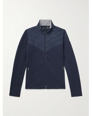Kjus Formula Quilted Shell-trimmed Tech-jersey Jacket - Blue