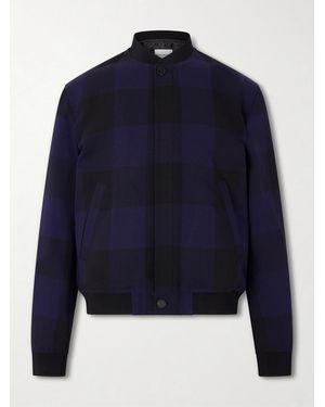 Givenchy Checked Twill Varsity Jacket - Blue