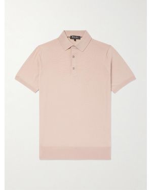 Loro Piana Wish Wool Polo Shirt - Pink