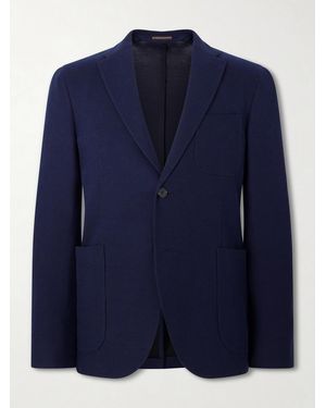 Slowear Cotton-Hopsack Blazer - Blue