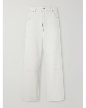Our Legacy Vast Straight-Leg Distressed Jeans - White