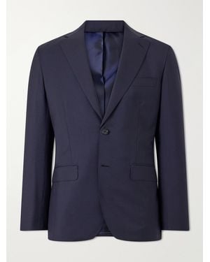Brioni Plume Wool And Mohair-Blend Suit Jacket - Blue