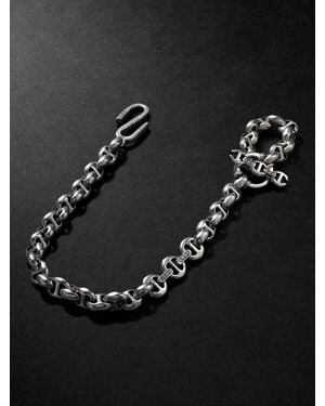 Hoorsenbuhs Open-LinkTM Portemonnaie-Kette aus Sterlingsilber mit Diamanten - Schwarz