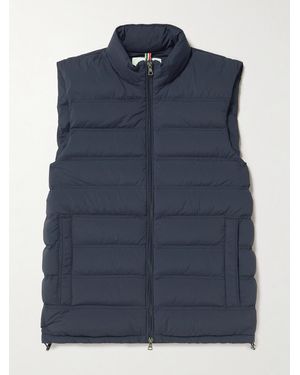 Orlebar Brown Hopper Slim-fit Quilted Stretch-shell Down Gilet - Blue