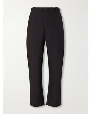 Margaret Howell Straight-Leg Wool Trousers - Black
