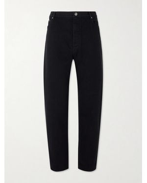Brunello Cucinelli Slim-Fit Straight-Leg Logo-Embroidered Jeans - Blue