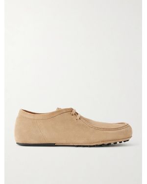 Tod's Wallabee Suede Derby Shoes - Natural