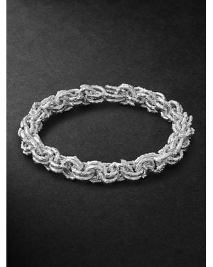 OUIE Noise Keyring Recycled Sterling Bracelet - Black