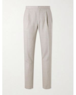 MR P. Wool Suit Trousers - Grey