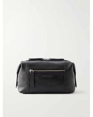 Officine Creative Jules/008 Full-Grain Leather Wash Bag - Black