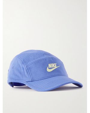 Nike Fly Logo-embroidered Cotton-blend Ripstop Baseball Cap - Blue